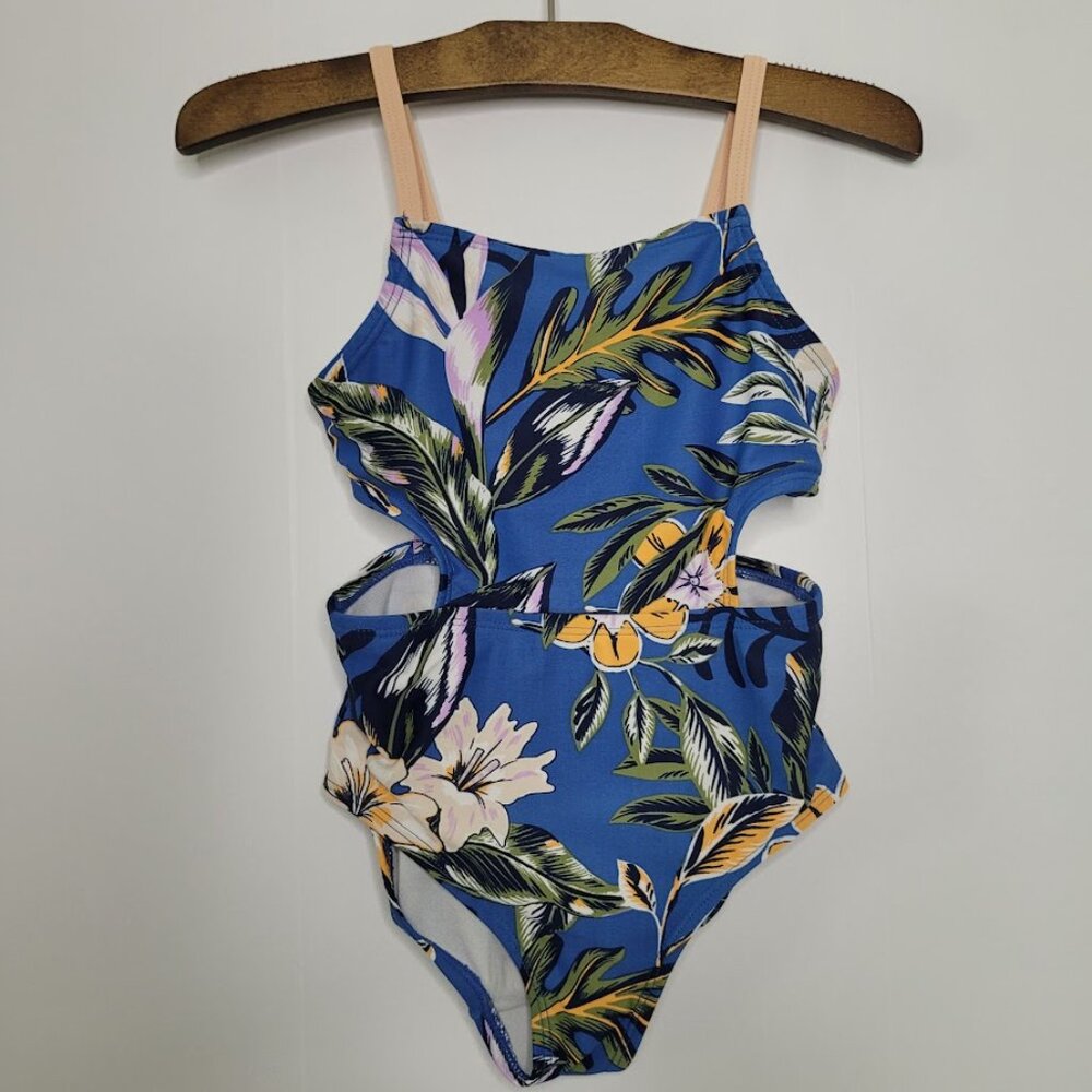 Oshkosh Tropical Floral side cut 1 pc swimsuit 6/6x